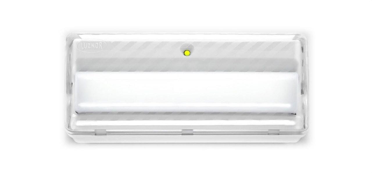 LUZNOR - Luminaria emergencia L LED sin permanente 1200lm 1h fuerte