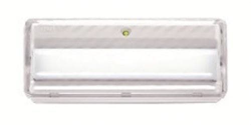 LUZNOR - Luminaria emergencia L LED sin permanente 1200lm 1h difusor transparente