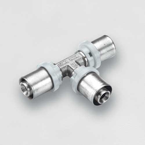 TIEMME - Racor en T 1657SN estañado diámetro 25-25-25 para tubo multicapa
