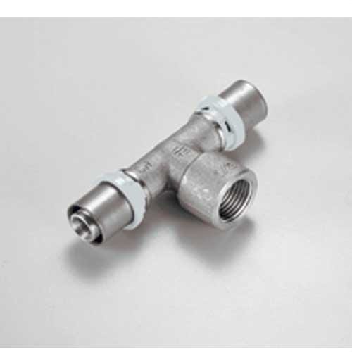 TIEMME - Racor en T H 1659SN estañado diámetro 25x3/4"x25 para tubo multicapa