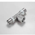 TIEMME - Racor en T H 1659SN estañado diámetro 25x3/4"x25 para tubo multicapa