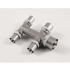 TIEMME - Distribuidor 1688SN 20-20-16-16-16mm estañado 5 vías de prensar para tubo multicapa