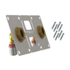 TIEMME - Racor terminal 105° + placa de prensar 1664CG 16x1/2" para tubo multicapa