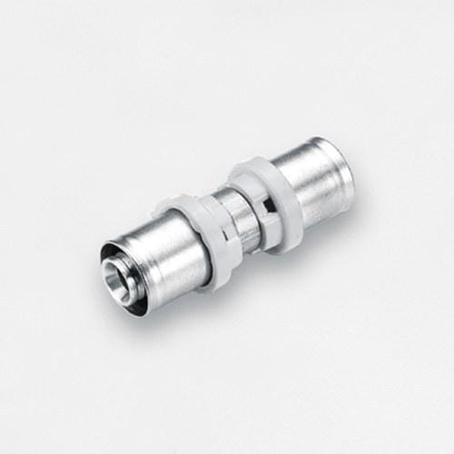 TIEMME - Racor recto doble 1651CTSN 16-16 estañado para tubo multicapa