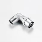 TIEMME - Racor codo 90° M 1654CTSN estañado diámetro 16x1/2" ISO228 para tubo multicapa