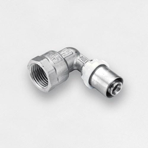 TIEMME - Racor codo H 1655CTSN diámetro 20x1/2" ISO228 gama estañada para tubo multicapa