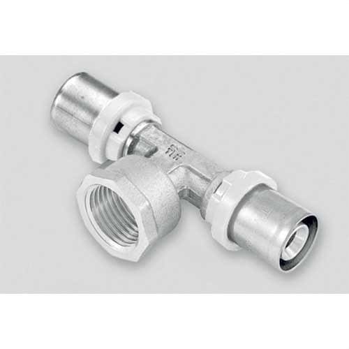 TIEMME - Racor en T M 1658CTSN compact 16x1/2"x16 estañado para tubo multicapa
