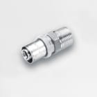 TIEMME - Racor recto M 1650CTSN estañado diámetro 25x3/4" ISO228 para tubo multicapa