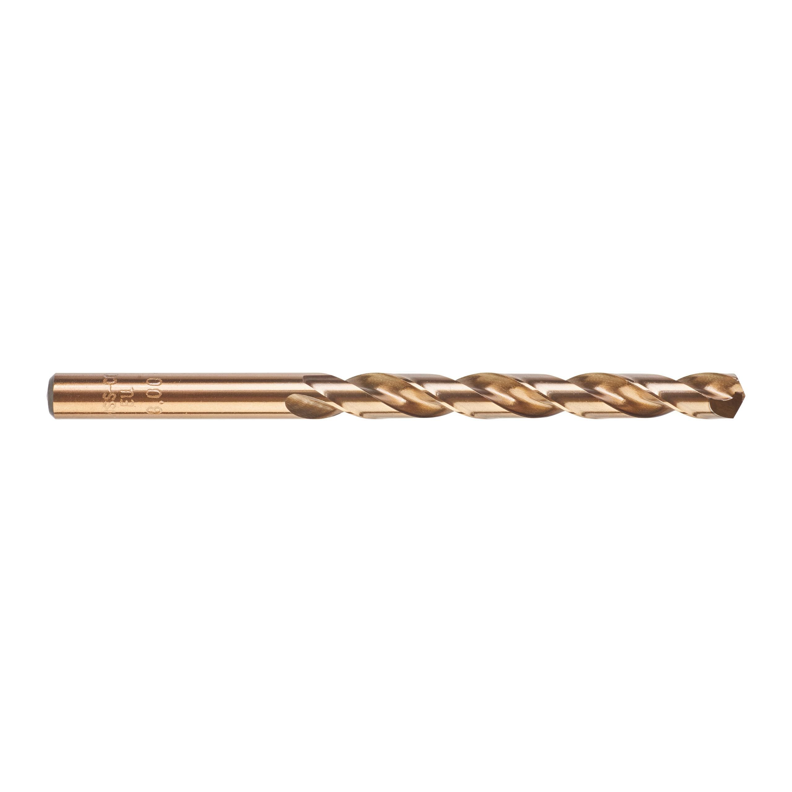 MILWAUKEE - PAQ. 5 BROCAS COBALTO 8.00MM HSS CO-DIN338