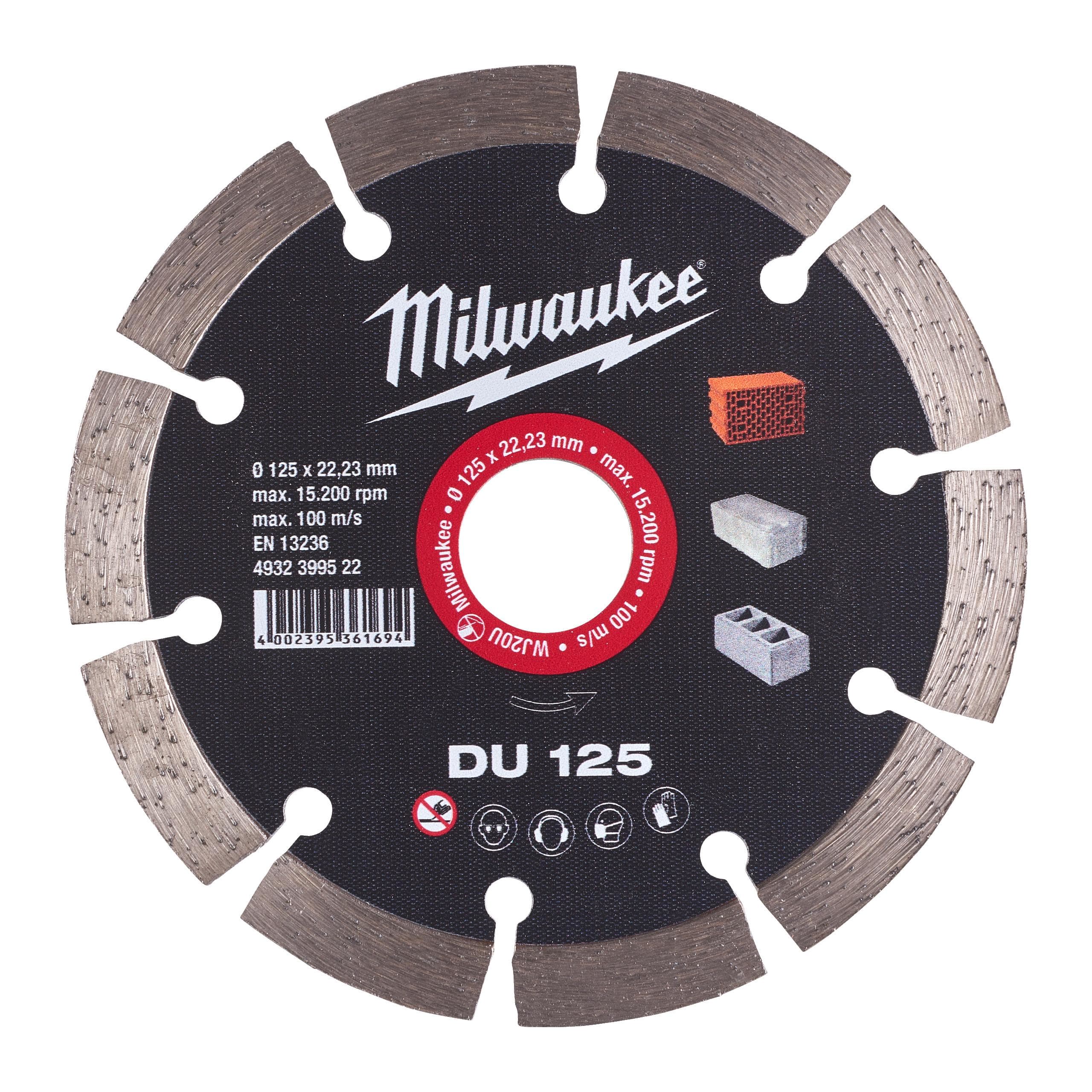 MILWAUKEE - DISCO DE DIAMANTE DU 125