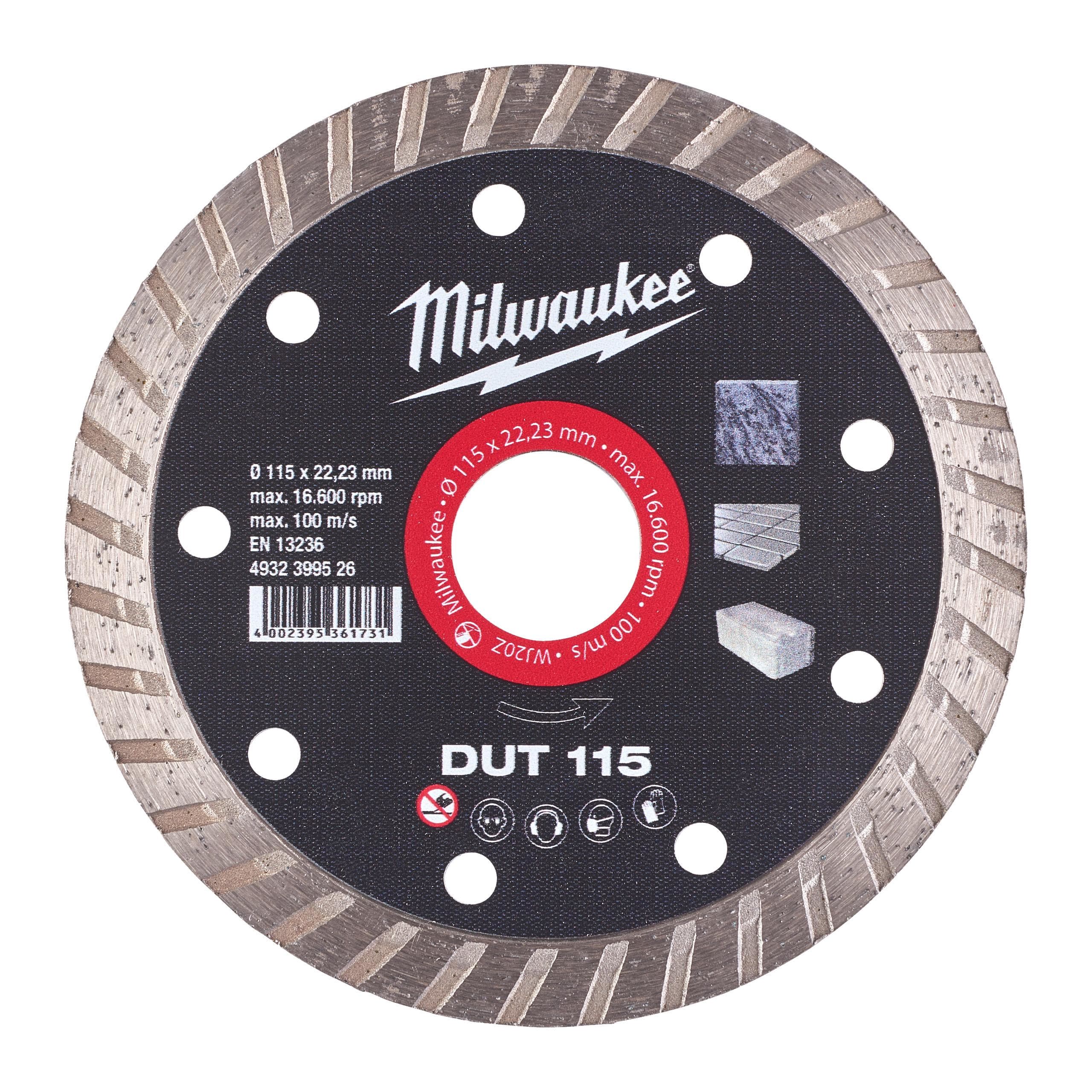 MILWAUKEE - DISCO DIAMANTE TURBO - DU
