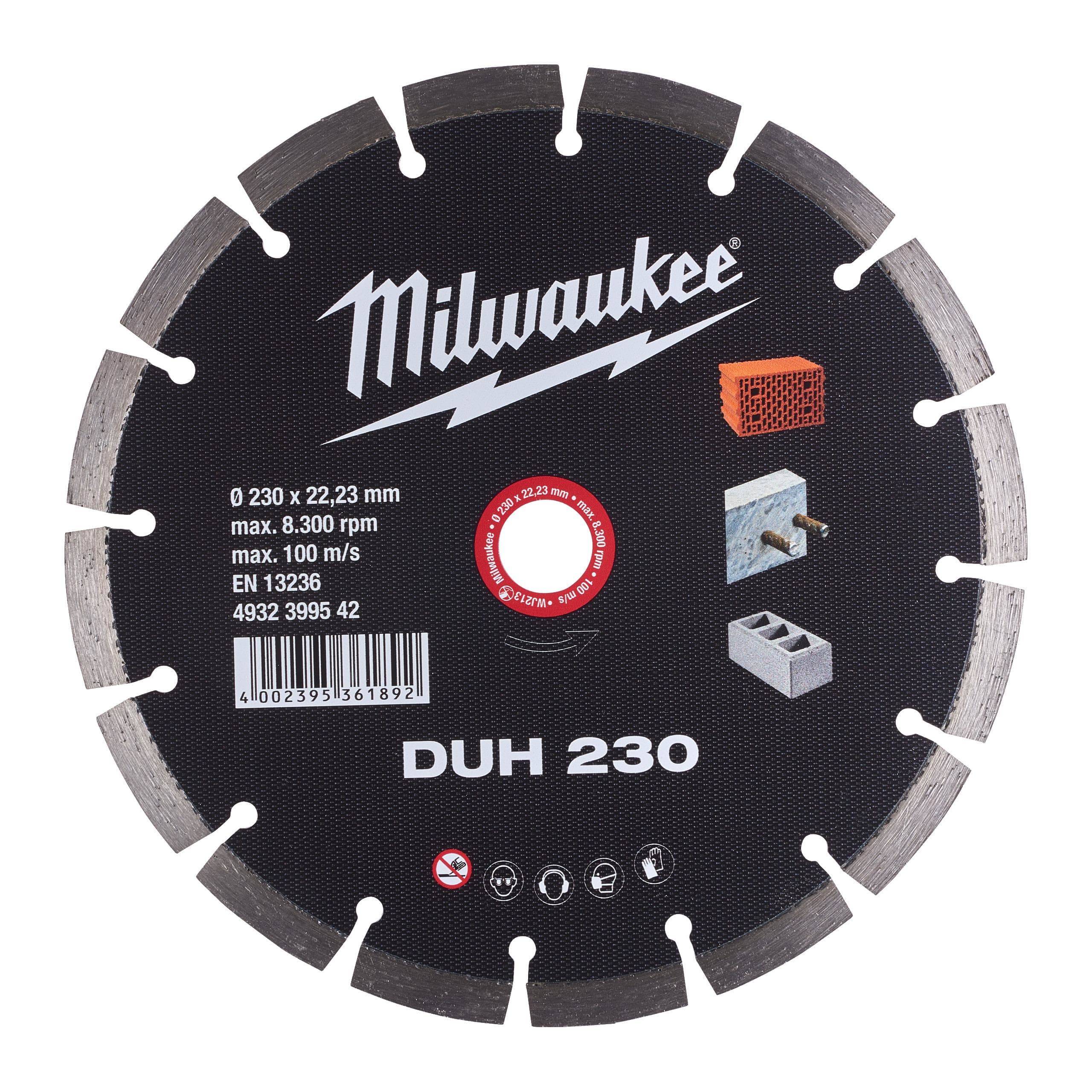 MILWAUKEE - DISCO DIAMANTE MAT.DUROS