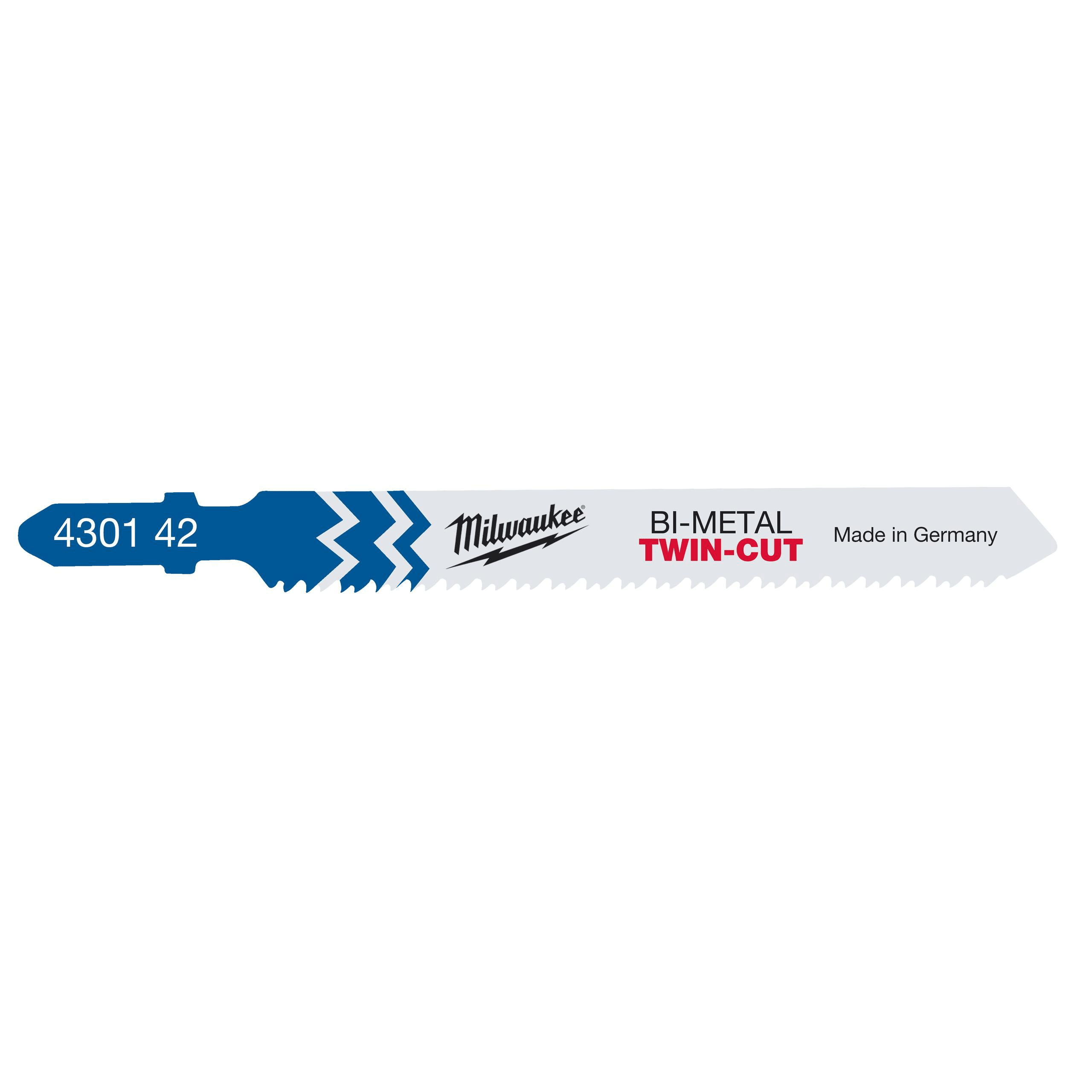 MILWAUKEE - SEG.UNIV.BIM.91MM PASO 2.51.8MM - 5UDS