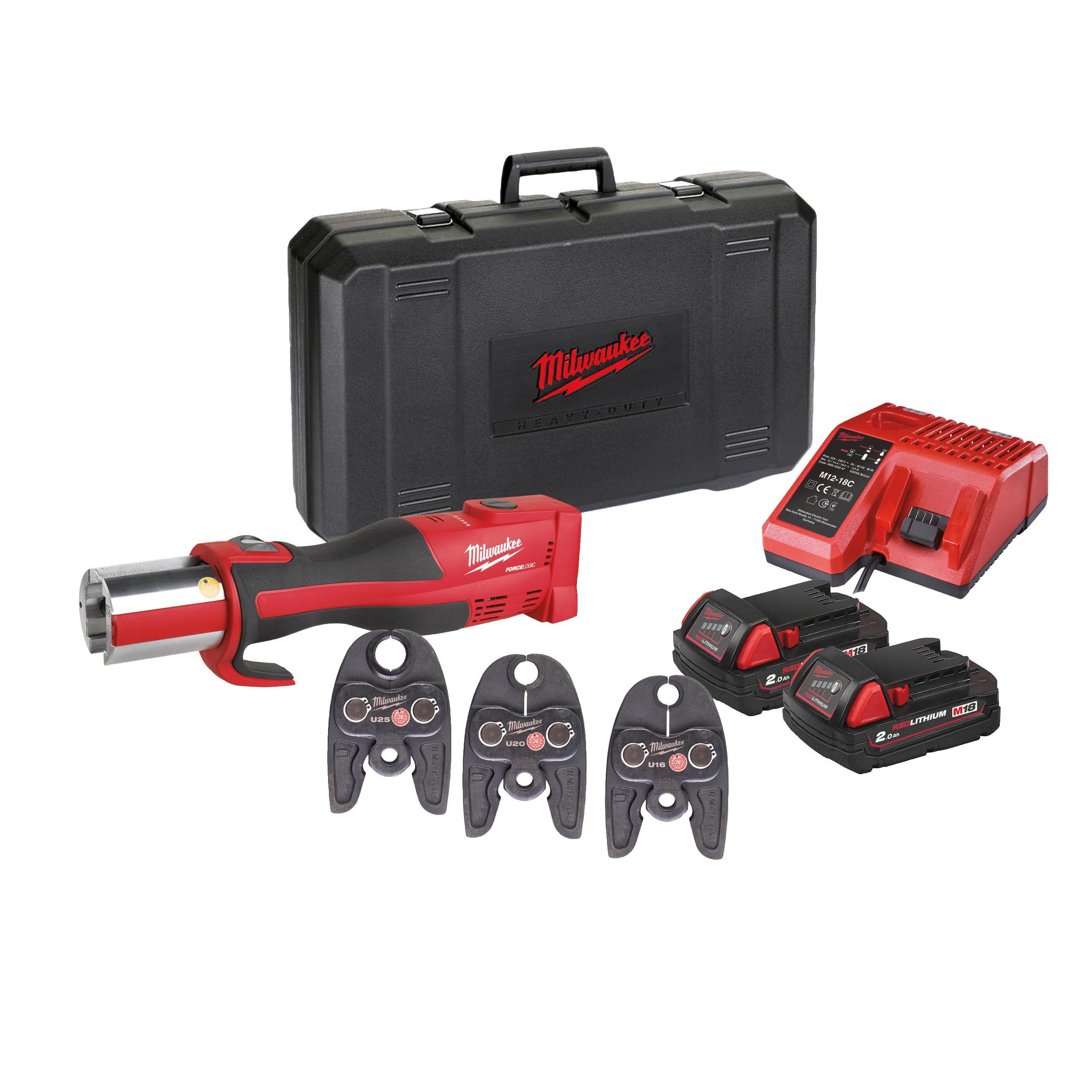 MILWAUKEE - PRENSADORA COMPACTA M18 BLHPT-202 U-SET