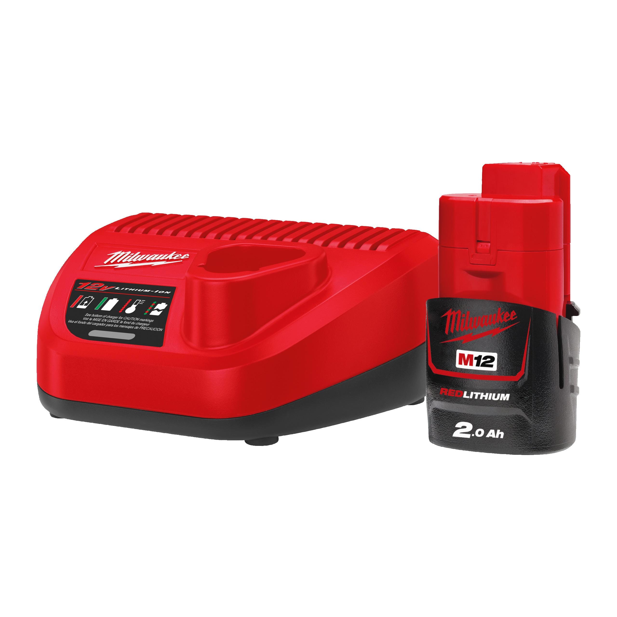 MILWAUKEE - KIT 1 BATERIA M12B2 + CAR M12NRG-201