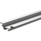 JISO - Perfil aluminio 2m para tiras LED empotrable 30x10,5mm