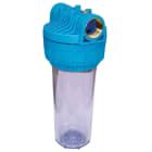 HIDROWATER - "FILTRO 3P 1"" VASO TRANSP. 10"""
