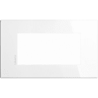 BTICINO - Placa embellecedora Axolute AIR de color Blanco Axolute - 4 módulos