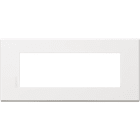 BTICINO - Placa embellecedora Axolute AIR de color Blanco Opaco - 6 módulos