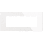 BTICINO - Placa embellecedora Axolute AIR de color Blanco Axolute de color - 6 módulos