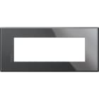 BTICINO - Placa embellecedora Axolute AIR de color Antracita - 6 módulos