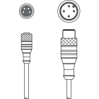 LEUZE - K-DS M8A-M12A-4P-0,3m""""