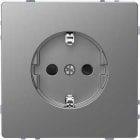 Schneider Electric - Toma schuko completa con mecanismo 16A aluminio D-LIFE para instalación empotrada
