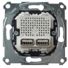Schneider Electric - Toma para cargador doble tipo USB 2100mA D-LIFE