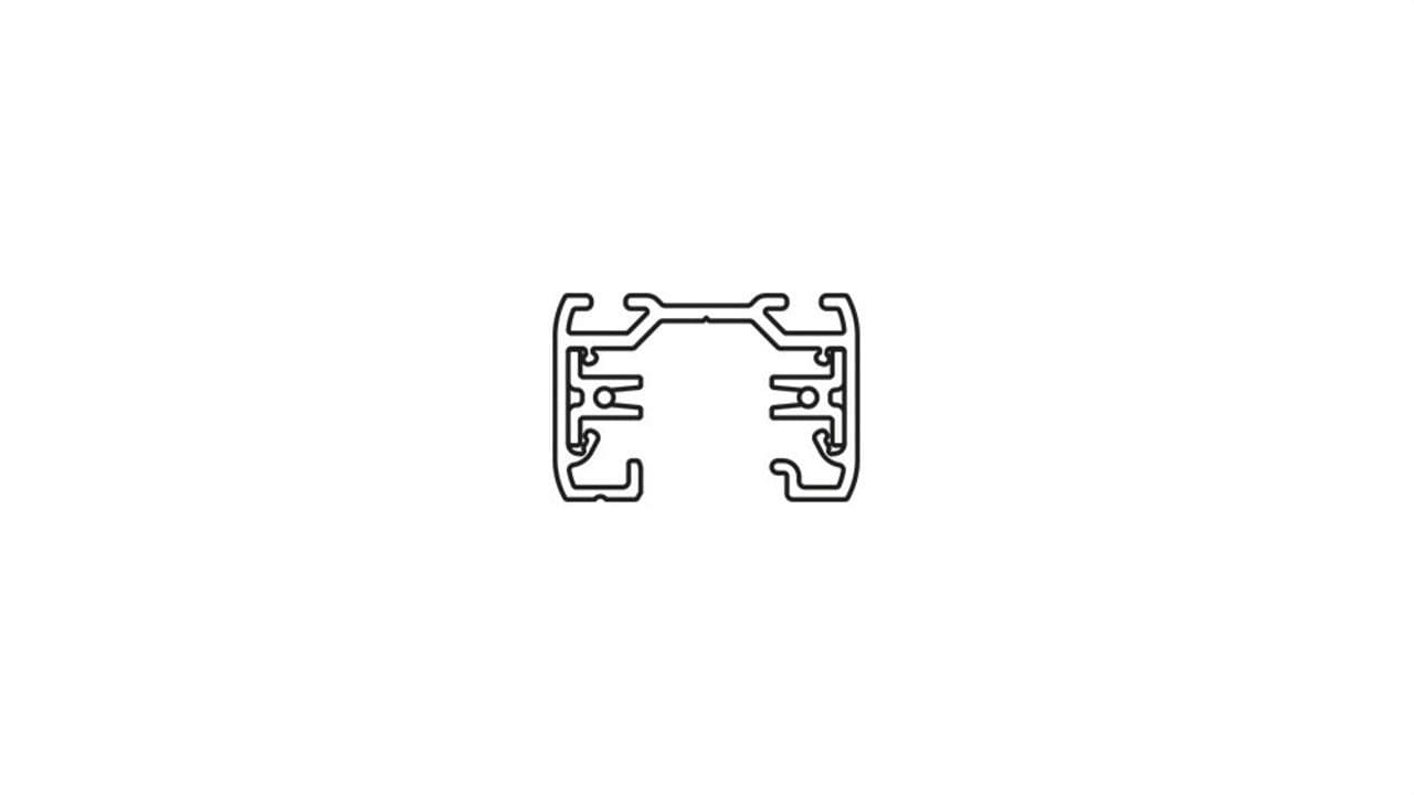ARKOSLIGHT - Carril superficie230V 1L 3m blanco