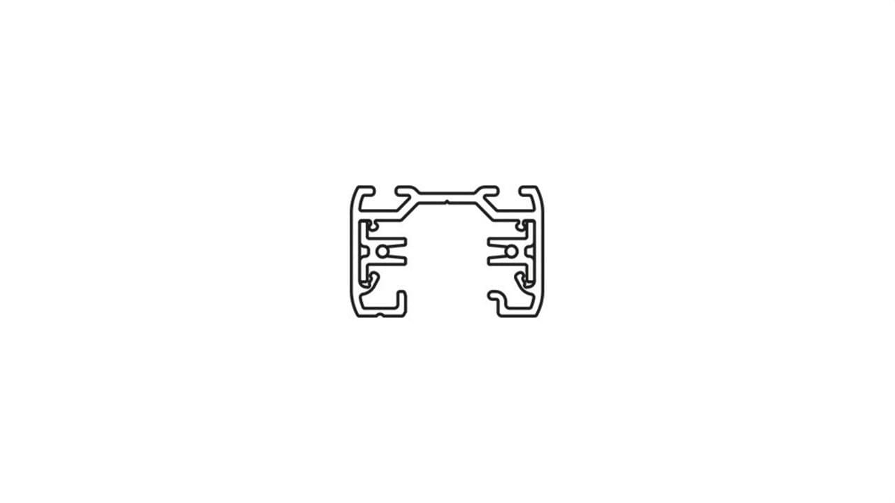 ARKOSLIGHT - CARRIL SUPERFICIE 230V 1L 1M BLANCO
