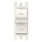 NIESSEN - SOPORTE 45º PARA 2X RJ45 CON PERS. BL