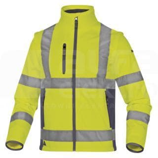 DELTA PLUS - Cazadora MOONLIGHT2 sofhtshell poliéster/elastano amarillo fluo-gris XL