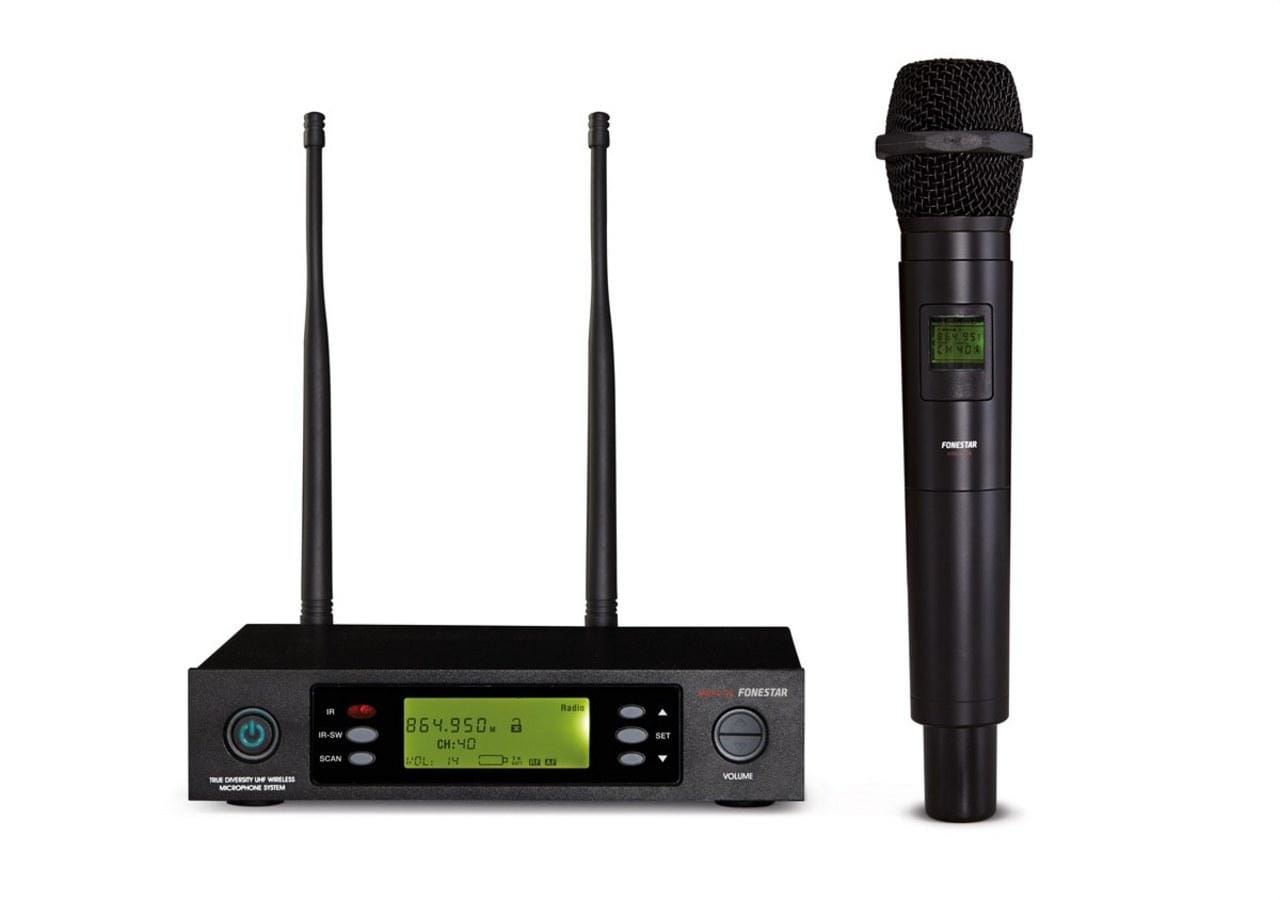 FONESTAR - Receptor micrófono inalámbrica UHF mano MSH-887-512