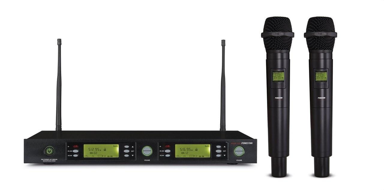 FONESTAR - Receptor doble con 2 micrófono mano MSH-895-512