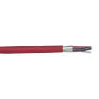 GESCABLE - Cable trenzado apantallado + funda 2x2,5 libre de halógenos rojo (Rollo 100m) (Dca)