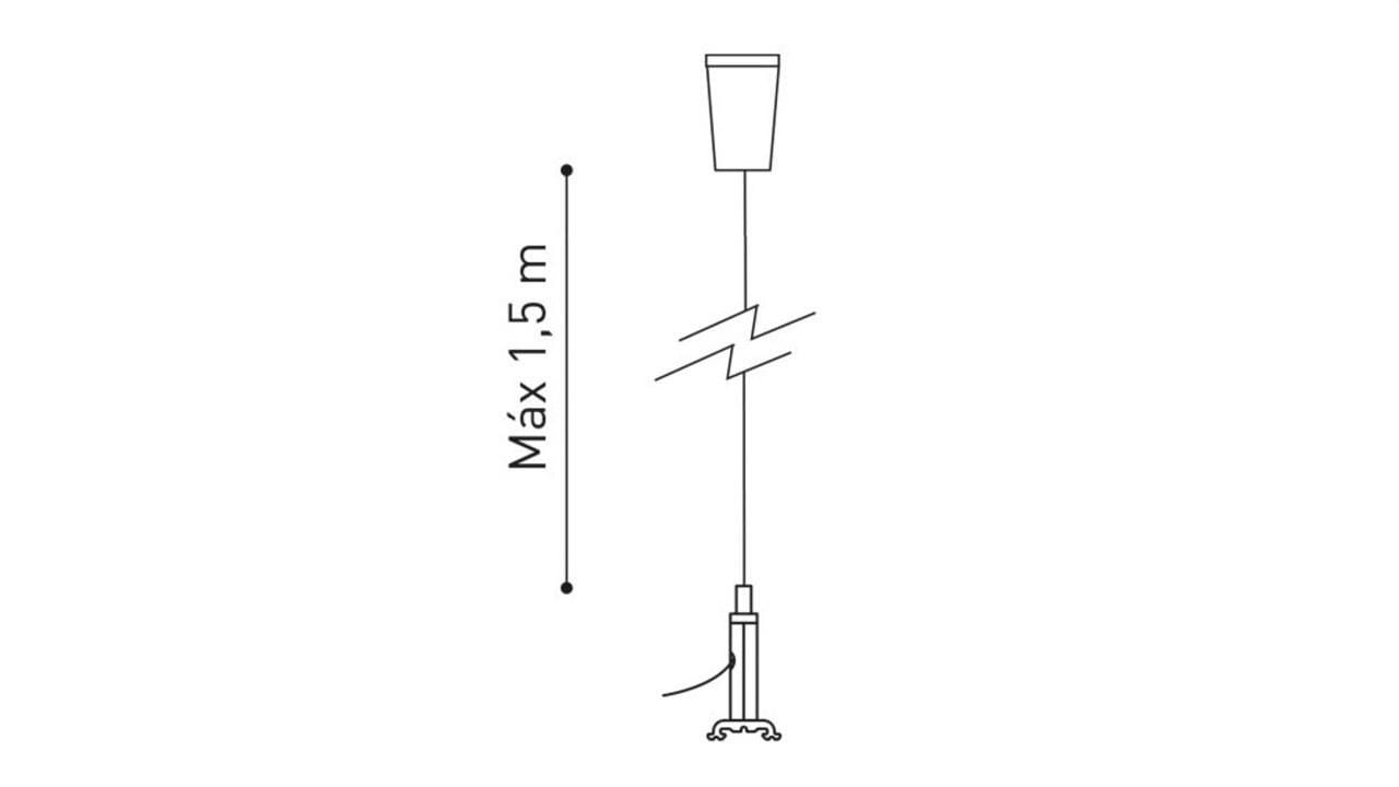 ARKOSLIGHT - Kit suspensión para TRACK 230V 1L blanco