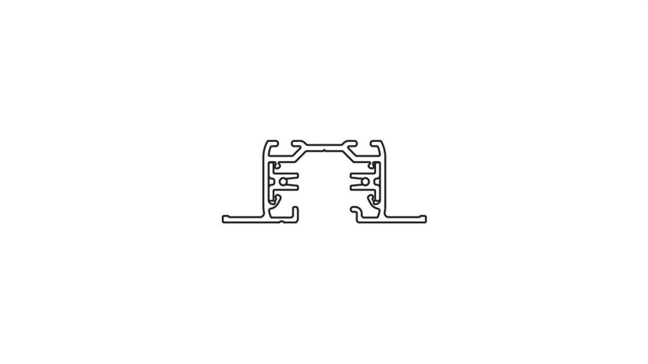 ARKOSLIGHT - CARRIL TRACK 230V 1L RECESSED 1M BLANCO