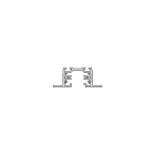 ARKOSLIGHT - Carril TRACK 230V 1L RECESSED 2m blanco