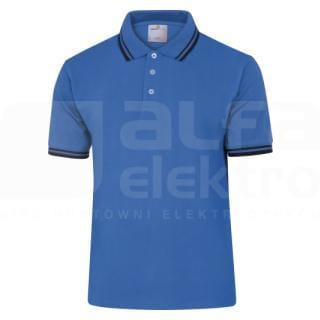 DELTA PLUS - Polo de piqué 100% algodón 200g/m² talla M azul