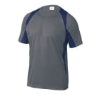 DELTA PLUS - Camiseta bicolor poliester gris/marino talla L