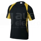 DELTA PLUS - Camiseta bicolor poliester BALI negro/amarillo talla L