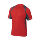 DELTA PLUS - Camiseta bicolor poliester rojo/gris talla M