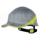 DELTA PLUS - Casco de obra forma de gora de baseball talla ajustable gris-amarillo