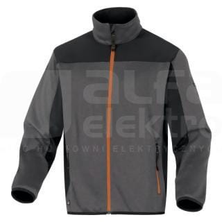 DELTA PLUS - Chaqueta de poliuretanonto poliéster (combinada con gamas Mach y Panostyle) talla L gris-naranja
