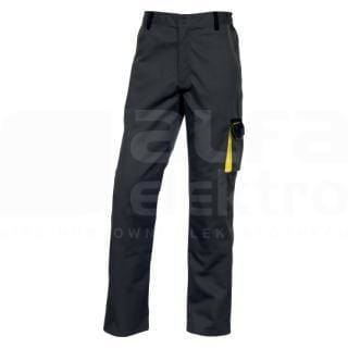 DELTA PLUS - Pantalón dmpan poliester algodón gris/amarillo talla XL