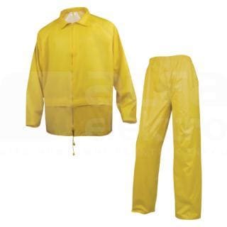 DELTA PLUS - Conjunto lluvia poliester pvc amarillo talla XL