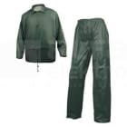 DELTA PLUS - Conjunto lluvia poliester pvc verde talla M
