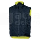 DELTA PLUS - Chaleco alta visibilidad reversible OXFORD talla S amarillo fluorescente/azul marino