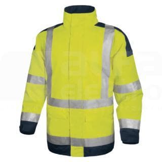 DELTA PLUS - Parka EASYVIEW poliester amarillo fluorescente/azul marino XXL