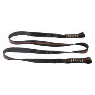 DELTA PLUS - Cabestro de mantenimiento y de anclaje en cincha de 1m negro-naranja